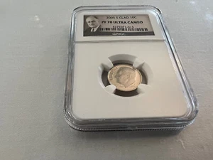 2005-S CLAD ROOSEVELT DIME NGC PF70 U.C. "PORTRAIT LABEL "TOP POP"  - Picture 1 of 4