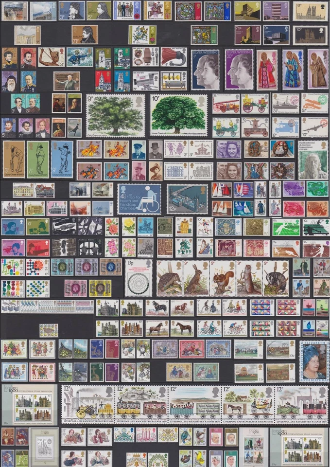 GB Eii Nuevo sin Montar 70's Conmemorativo Juegos 1971-80 MNH - Múltiple Listado - Imagen 1 de 1