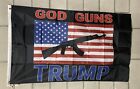 Donald Trump Flagge KOSTENLOSER VERSAND MAGA Gott Waffen Armee Republikaner USA Desantis Schild 3x5'