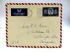 Queen Elizabeth 1953 Coronation UK Airmail to Virginia PM Aug 3 1953