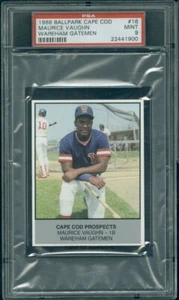 1988 Ballpark Cape Cod 16 Maurice Vaughn PSA 9 (1900) - Picture 1 of 2