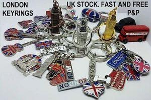 London Souvenirs Metall Schlüsselringe Sammlerstück GB British Souvenir Geschenk UK Verkäufer - Bild 1 von 3