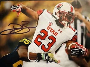 Devontae Booker Utah Denver Broncos signed autographed 8x10 photo w/COA - Picture 1 of 8
