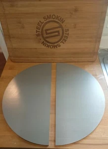 Juego de 15" Media Luna Resistente Acero Inoxidable 5 mm Espesor 2 X Media Luna  - Imagen 1 de 3