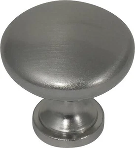 Laurey 54628 1 3/8" Hollow Steel Knob - Brushed Satin Nickel - Picture 1 of 6