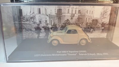 ALTAYA FIAT 500 A TOPOLINO (1936) 102ª DIVISIONE MOTORIZZATA LIBYA 1941 1/43 - Photo 1/4