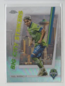 2021 Topps Chrome MLS Big City Strikers #BCS8 Raul Ruidiaz Refractor - Flat S/H - Picture 1 of 1