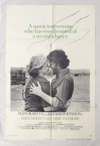 Vintage 1974 Original Alice Doesn't Live Here Anymore Folded Movie Poster 41"27" - Picture 1 of 23