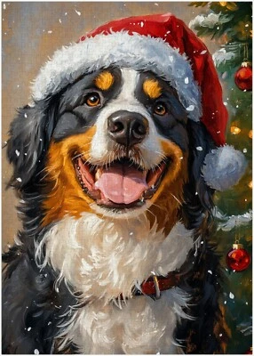 ART OF SOCKS Weihnachtsmann Berner Sennenhund Puzzle 300/500/1000 Teile