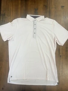Greyson Shirt Mens XXL NWOT Pink Striped Golf Preppy Polo Wolf - Picture 1 of 4