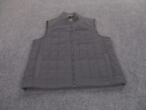 Orvis Vest Jacket Adult L Gray Quilted Outdoors Hiking Hunting Fishing Mens