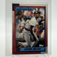 1990 Topps 1989 Debut Jerome Walton Rookie Card #134 Mint FREE SHIPPING