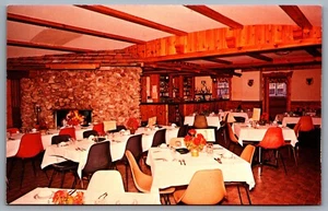 Postcard New Glarus WI New Glarus Hotel Swiss Architecture Dining Room View - Picture 1 of 2