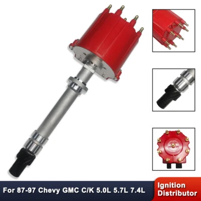 Distribuidor de encendido rojo para Chevy GMC C/K 5,0 L 5,7 L 7,4 L V8 DST1830 1987-1995 Foto 1 de 4