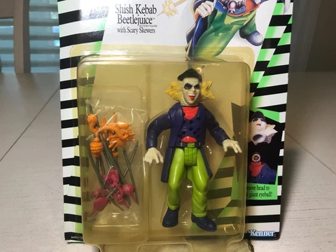 New Beetlejuice Shish Kebab W/ Scary Skewers 1989 Kenner Figure Cover
