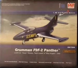 Hobbymaster Air Power Grumman F9F-2 Panther "Dusty" Rhodes "Blue Angels" HA2704 - Foto 1 di 3