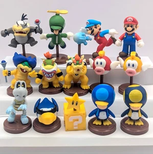 New Super Mario Bros. Wii 3 Mini Figure Choco Egg Full Complete Set of 14 2012 - Picture 1 of 17