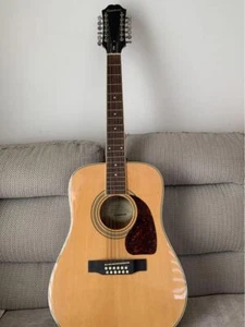 Acoustic Guitar Epiphone DR-212 Natural 12 String Used - Picture 1 of 3