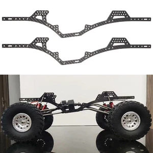 Carbono LCG Chasis Rieles Transmisión Portal para 1/10 RC Crawler Capra SCX10 II - Imagen 1 de 25