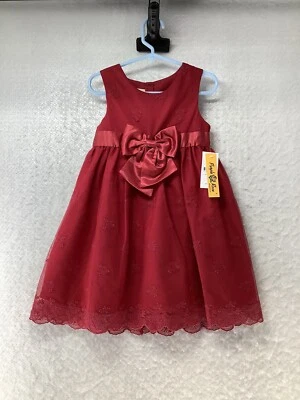 Purple Rose Girls Red Rose Dress Size 5 - Image 1 of 4