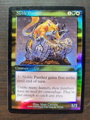 MTG Invasion Foil - 1 x Noble Panther (NM) - Image 1 of 3