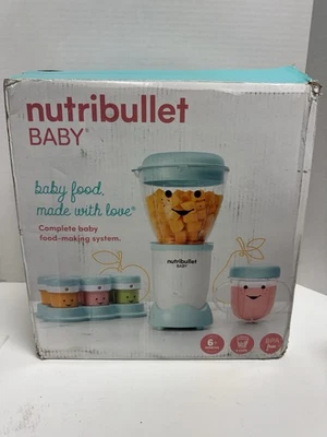NutriBullet NBY-50100 Sistema Completo de Fabricación de Alimentos para Bebés, 32-Oz, Azul Foto 1 de 2