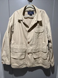 Vintage Polo Ralph Lauren Sportsman Herren Feldjacke beige Knopfleiste XL - Bild 1 von 16