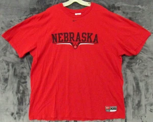 Vintage Nebraska Huskers Cornhuskers Nike Team Tshirt Shortsleeve Mens XXL 2XL - Picture 1 of 5