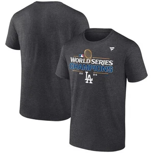 Men's Fanatics Heather Charcoal Los Angeles Dodgers 2024 World Series Champions - Picture 1 of 4