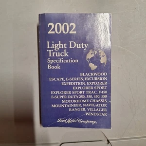 2002 Ford Light Duty Trucks Specification Book Manual Dealer FCS-12137-02 OEM - Picture 1 of 6