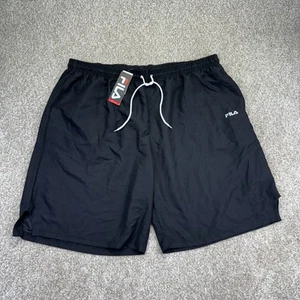 NEW FILA Training Basketball Shorts Mens Big Size 4XL (Waist 48) Black - Picture 1 of 12