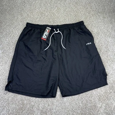 NEW FILA Training Basketball Shorts Mens Big Size 4XL (Waist 48) Black - Image 1 of 4