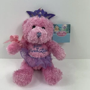 GALERIE BARBIE OF SWAN LAKE ROSA TEDDYBÄR 6 ZOLL 2003 MIT KRONE - Bild 1 von 5