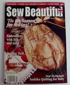 Sew Beautiful #84 2002 Magazine Sewing Smocking Embroidery Patterns Smock Plates - Picture 1 of 2