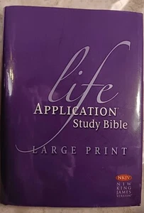 NKJV Life Application Study Bibel, Hardcover, DC, zweite Auflage, Großdruck - Sehr guter Zustand - Bild 1 von 12