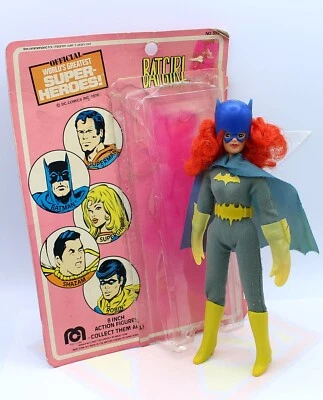 Figura de acción Mego Batgirl Vintage 1974 WGSH DC Comics ~100 % original ~ tarjeta abierta Foto 1 de 4