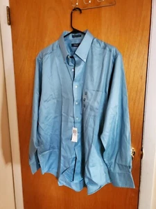 Set Of 2 Mens Button Down Shirt - Long Sleeve - Sizes Large 34/35 - Picture 1 of 6