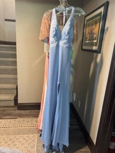 Colors Gown 1995 Light Blue Gala Party Maids Gown Dress sz 0 - Picture 1 of 5