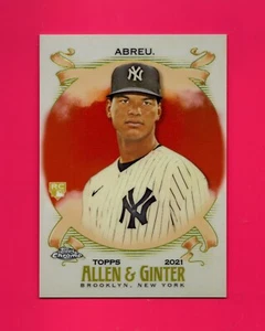 2021 Topps Allen & Ginter Chrome Orange Refractor #217 Albert Abreu RC 17/25 - Picture 1 of 2