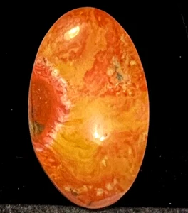 Montana Orange Jasper cabochon, Yellowstone River stone - Picture 1 of 1