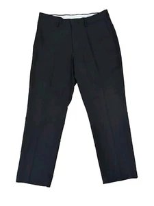 LOUIS RAPHAEL Tailored Black Pleated Pants Mens Tag 34x30 - Picture 1 of 6