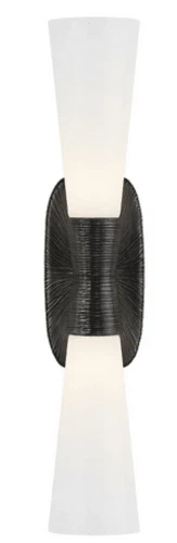 Aplique de pared Visual Comfort KW 2048AI-WG Utopia 23" - Kelly Wearstler hierro envejecido Foto 1 de 1