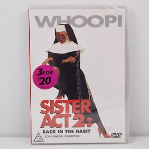 Sister Act 2: Back in the Habit DVD Movie 1993 Whoopi Goldberg Comedy Musical R4 - Bild 1 von 2
