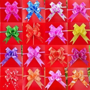 50Pcs18mm Ribbon Pull Bows assorted color Wedding Gift Wrap party Birthday Decor - Picture 1 of 10