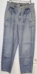 Marcel Dachet Jeans Size 11 Vintage Retro 1980's Balloon Leg Pleats Made in AUS - Picture 1 of 6