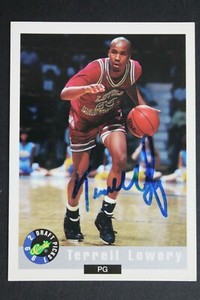 Terrell Lowery Signed Autographed 1992 Classic Draft Picks #8 Basketball Card 