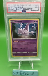 PSA 9 Mint Mewtwo SM77 Holo Card Black Star Promo Shining Legends - Picture 1 of 2