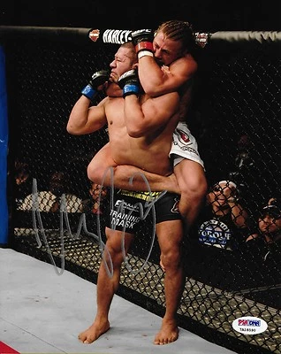 Фотография с автографом Урайи Фабера из UFC 8x10 с сертификатом подлинности PSA/DNA WEC 157 181 194 - Изображение 1 из 4