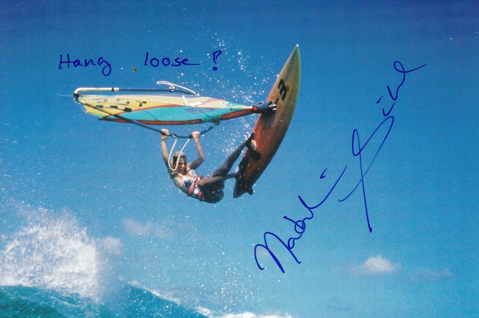 Nathalie SIEBEL - Deutschland, Gold WM 1986 Surfen, Original-Autogramm!  - Bild 1 von 1
