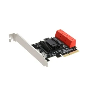 ASM1166 Chip 6 Ports SATA 3.0 auf PCIe Erweiterungskarte PCI Express 4X SATA Adapter - Bild 1 von 10